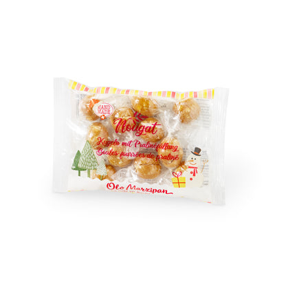 Mandel Nougat Weihnachts Kugeln