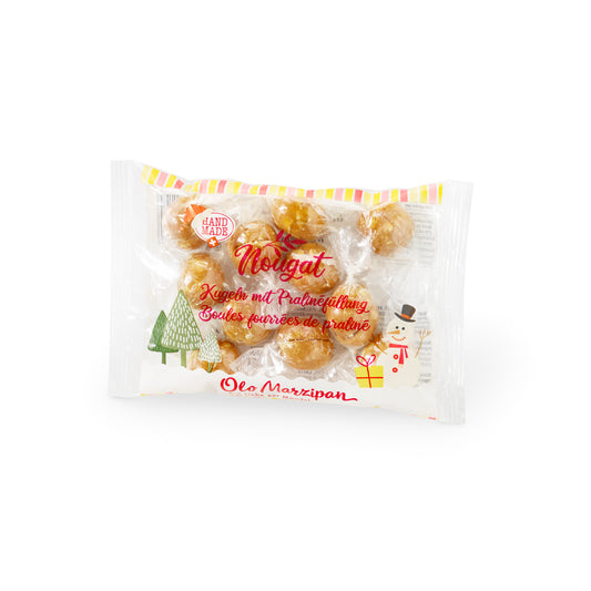 Mandel Nougat Weihnachts Kugeln