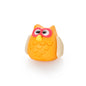 Eule sitzend orange